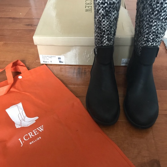 J.Crew Wool & Rubber Riding Boot 7 - Picture 2 of 7